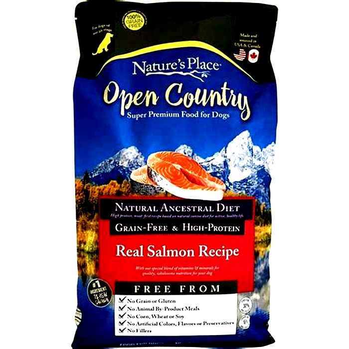 open nature salmon dog food