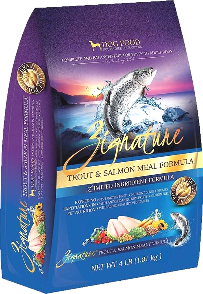 trout and salmon dog food