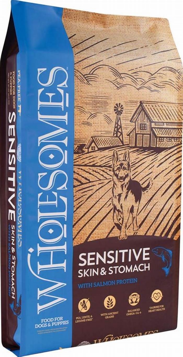 wholesomes sensitive skin and stomach salmon dog food reviews