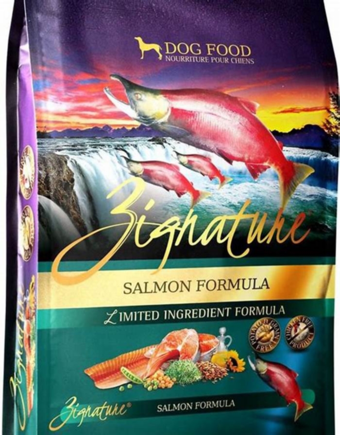 zignature salmon dog food recall